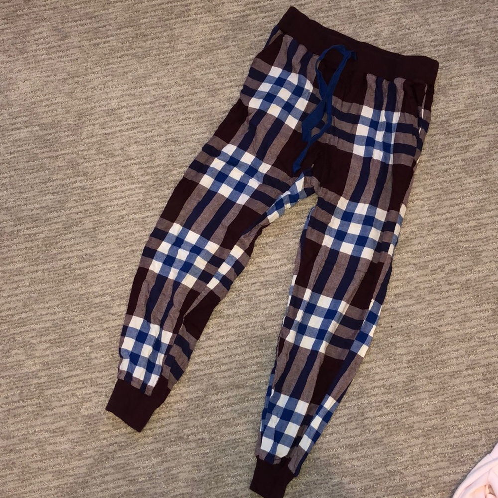 Cozy plaid pants